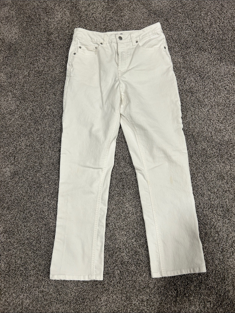Frye White Women's Straight-Leg Jeans 4